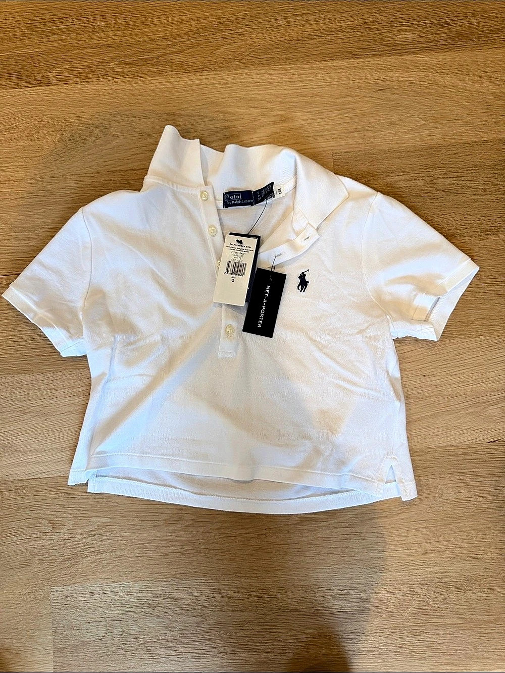 Ralph Lauren Polo Ralph Lauren cropped White Polo Shirt woman’s Small NWT